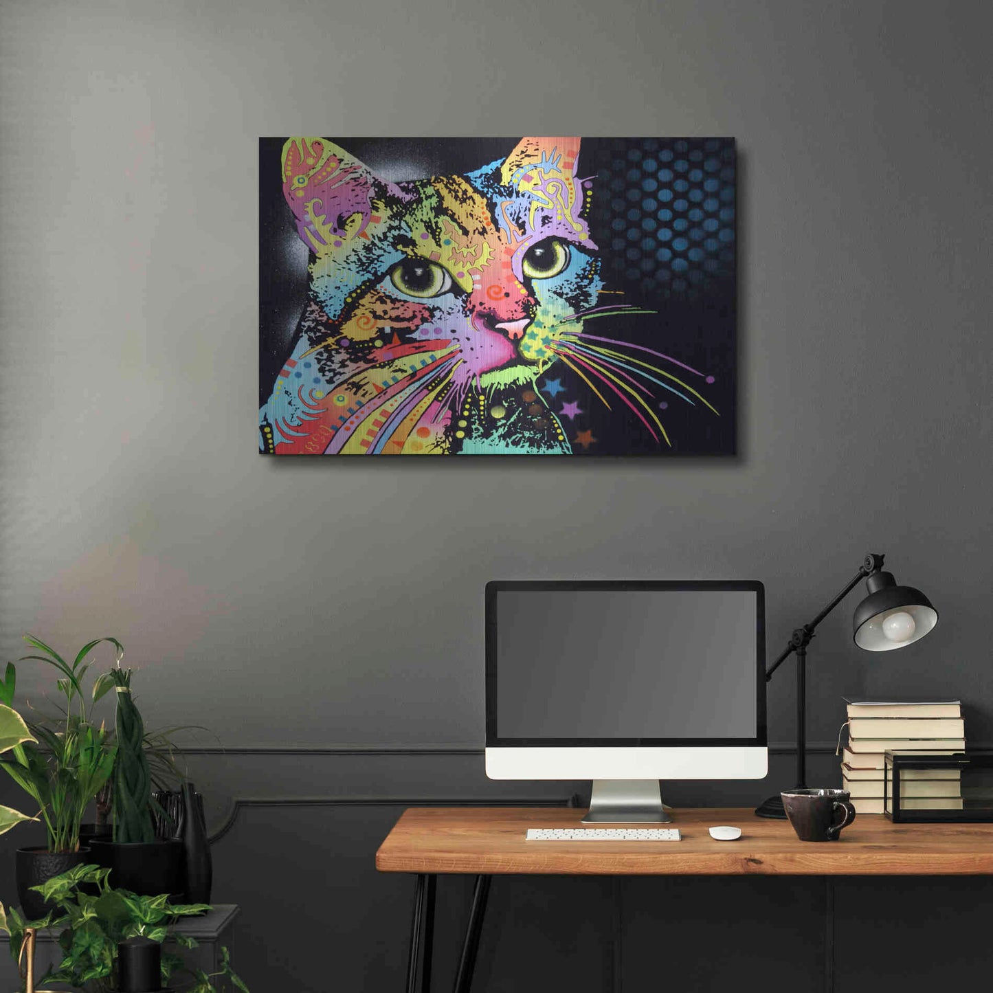 Luxe Metal Art 'Catillac New' by Dean Russo, Metal Wall Art,36x24