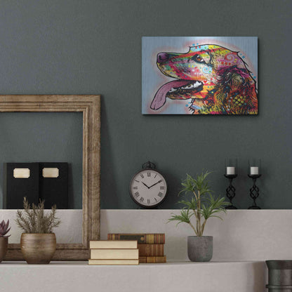 Luxe Metal Art 'Cocker Spaniel 1' by Dean Russo, Metal Wall Art,16x12