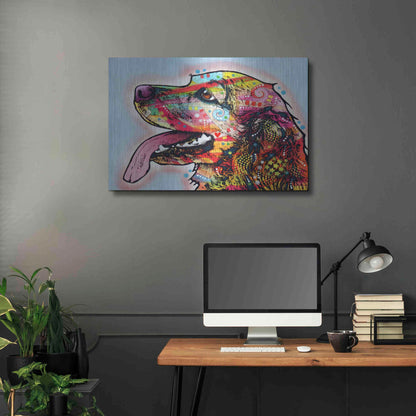 Luxe Metal Art 'Cocker Spaniel 1' by Dean Russo, Metal Wall Art,36x24