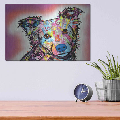 Luxe Metal Art 'Collied' by Dean Russo, Metal Wall Art,16x12