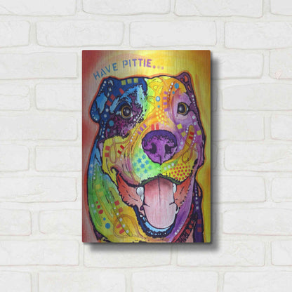 Luxe Metal Art 'Have Pittie' by Dean Russo, Metal Wall Art,12x16