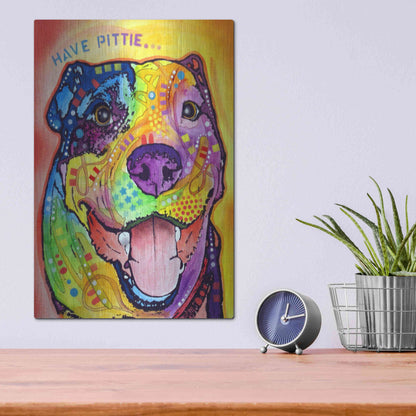 Luxe Metal Art 'Have Pittie' by Dean Russo, Metal Wall Art,12x16