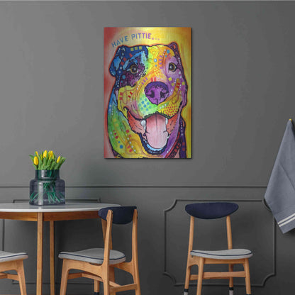 Luxe Metal Art 'Have Pittie' by Dean Russo, Metal Wall Art,24x36