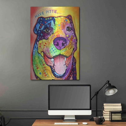 Luxe Metal Art 'Have Pittie' by Dean Russo, Metal Wall Art,24x36