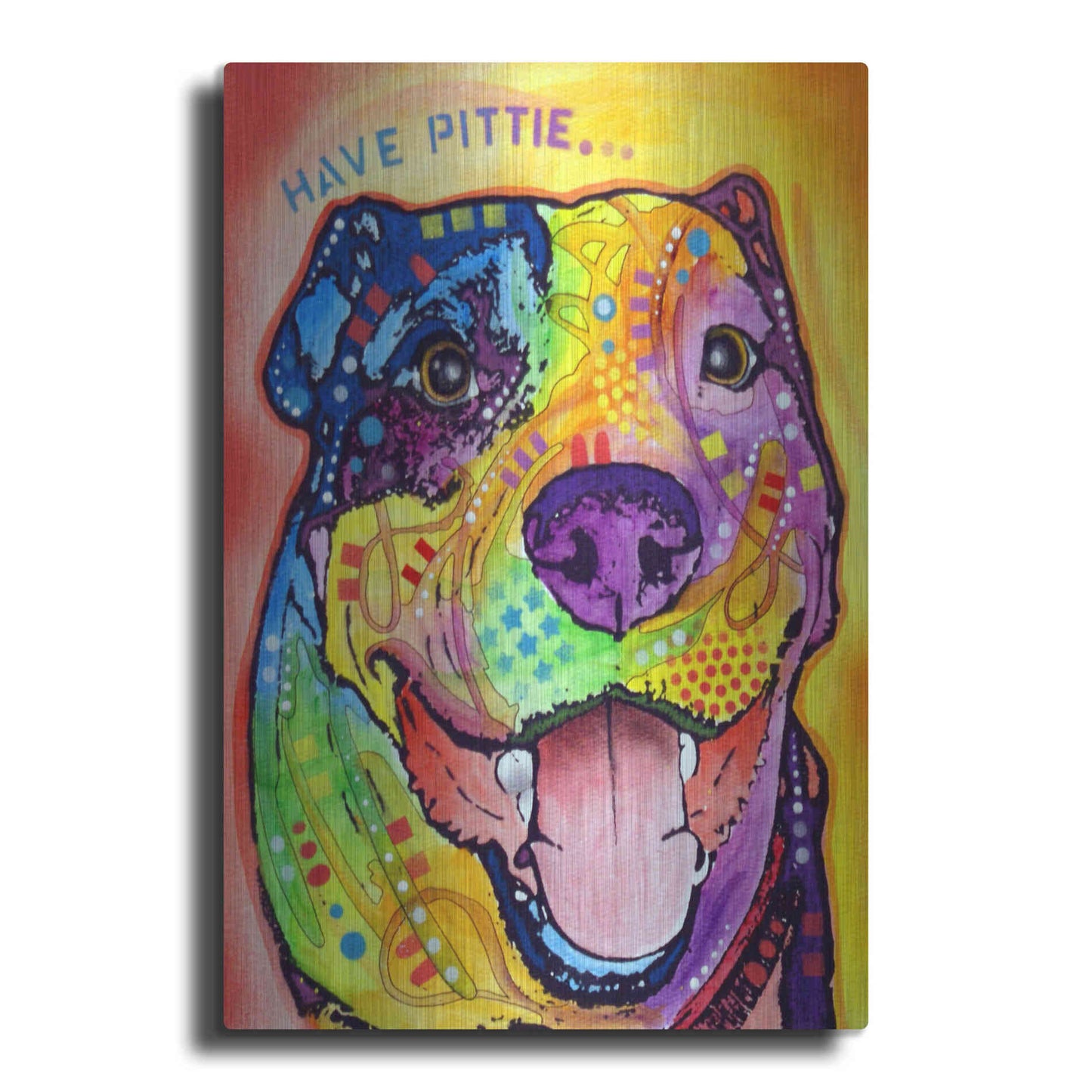 Luxe Metal Art 'Have Pittie' by Dean Russo, Metal Wall Art