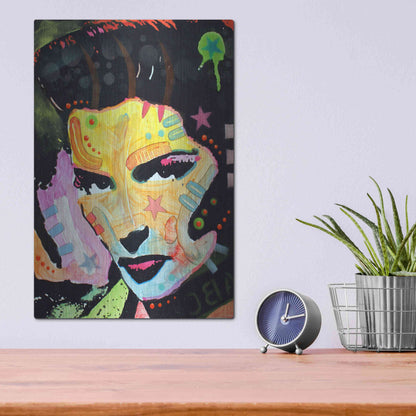 Luxe Metal Art 'Katherine Hepburn' by Dean Russo, Metal Wall Art,12x16