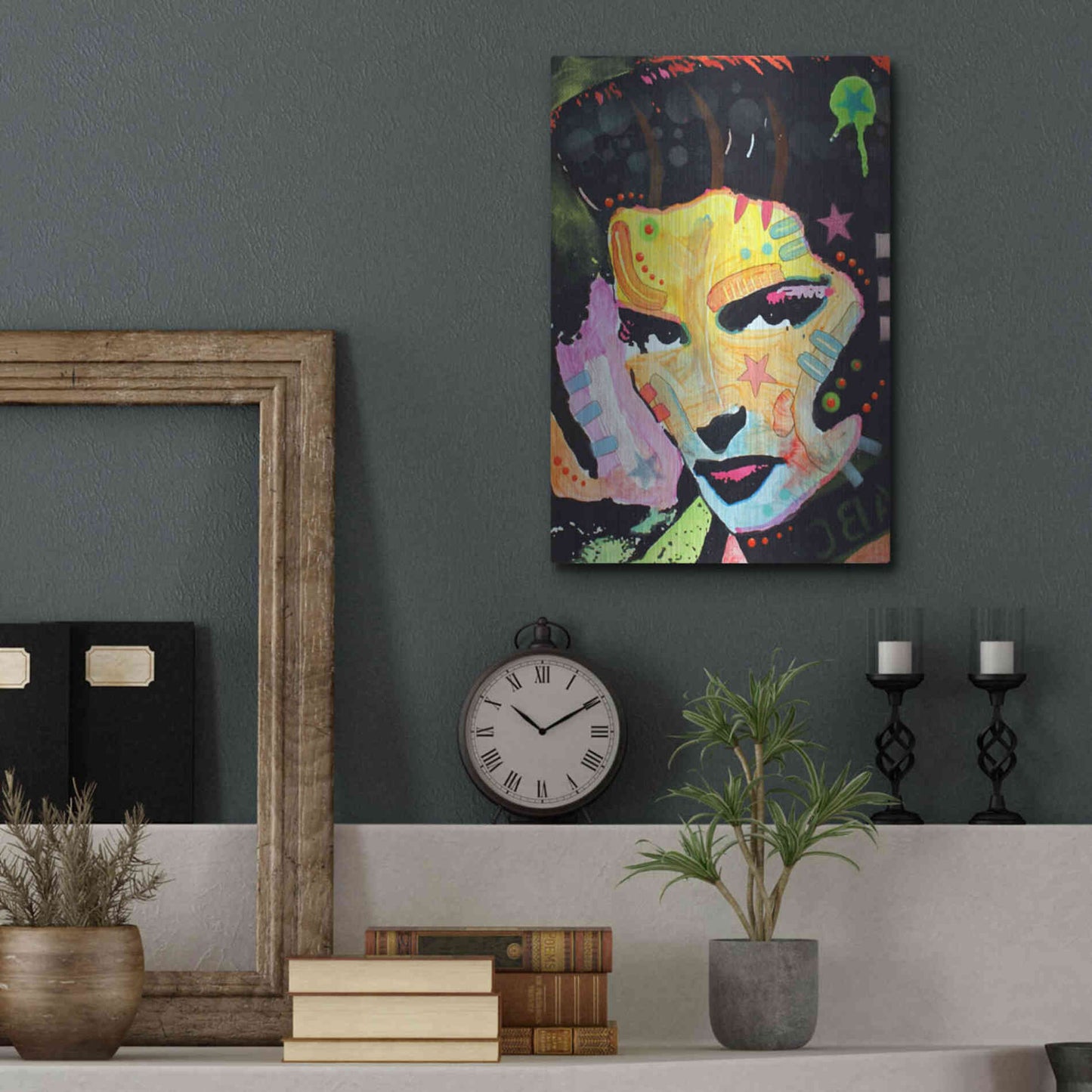 Luxe Metal Art 'Katherine Hepburn' by Dean Russo, Metal Wall Art,12x16