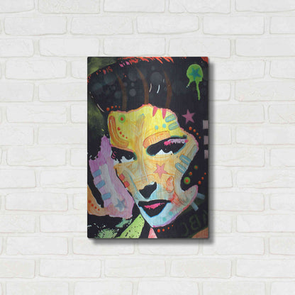 Luxe Metal Art 'Katherine Hepburn' by Dean Russo, Metal Wall Art,16x24