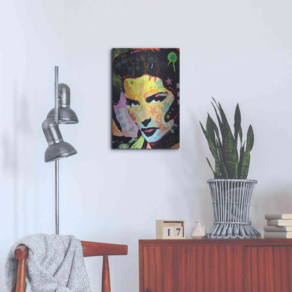 Luxe Metal Art 'Katherine Hepburn' by Dean Russo, Metal Wall Art,16x24