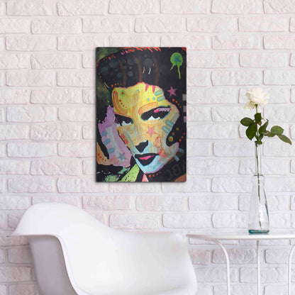 Luxe Metal Art 'Katherine Hepburn' by Dean Russo, Metal Wall Art,16x24