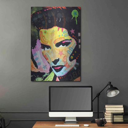 Luxe Metal Art 'Katherine Hepburn' by Dean Russo, Metal Wall Art,24x36