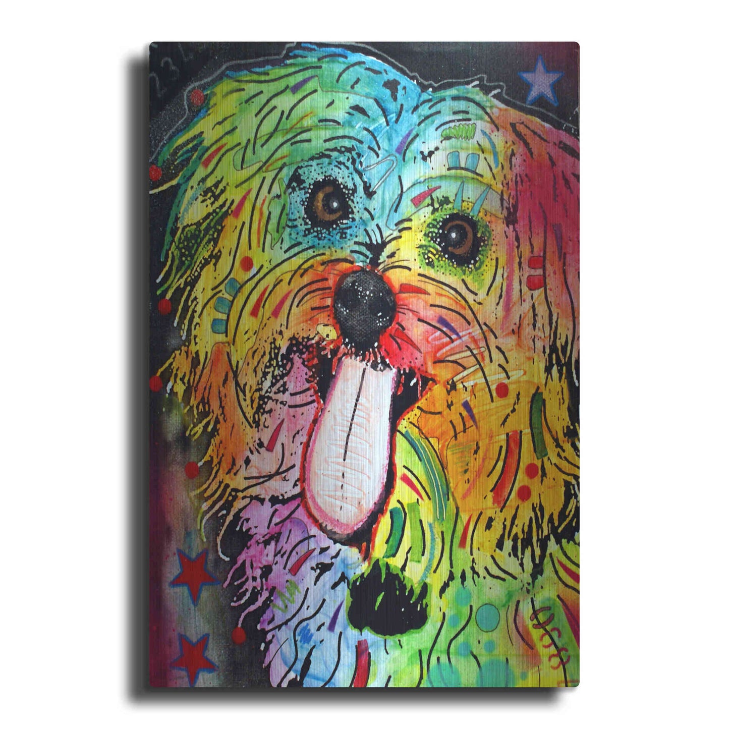 Luxe Metal Art 'Shih Tzu' by Dean Russo, Metal Wall Art