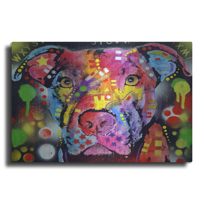 Luxe Metal Art 'The Brooklyn Pit Bull' by Dean Russo, Metal Wall Art