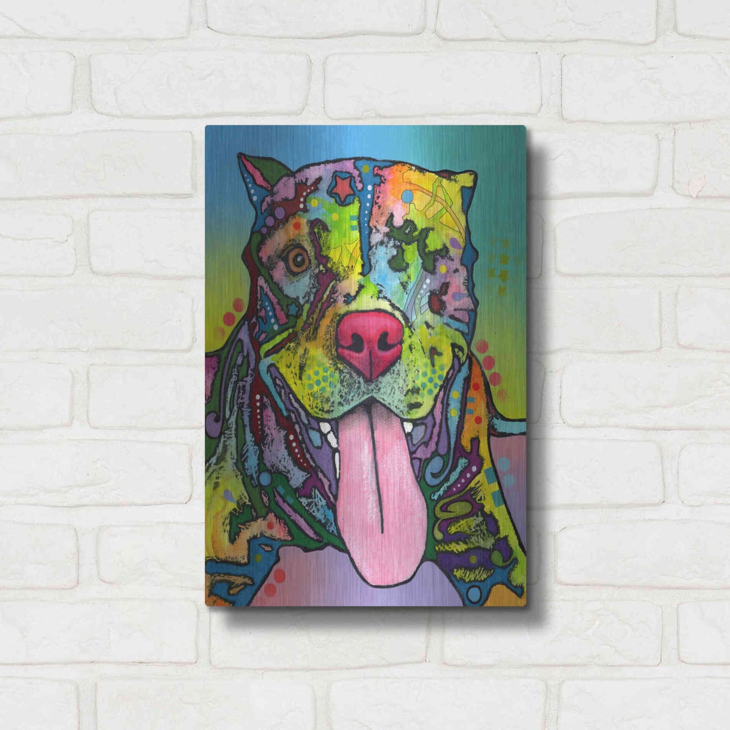 Luxe Metal Art 'Rooster' by Dean Russo, Metal Wall Art,12x16