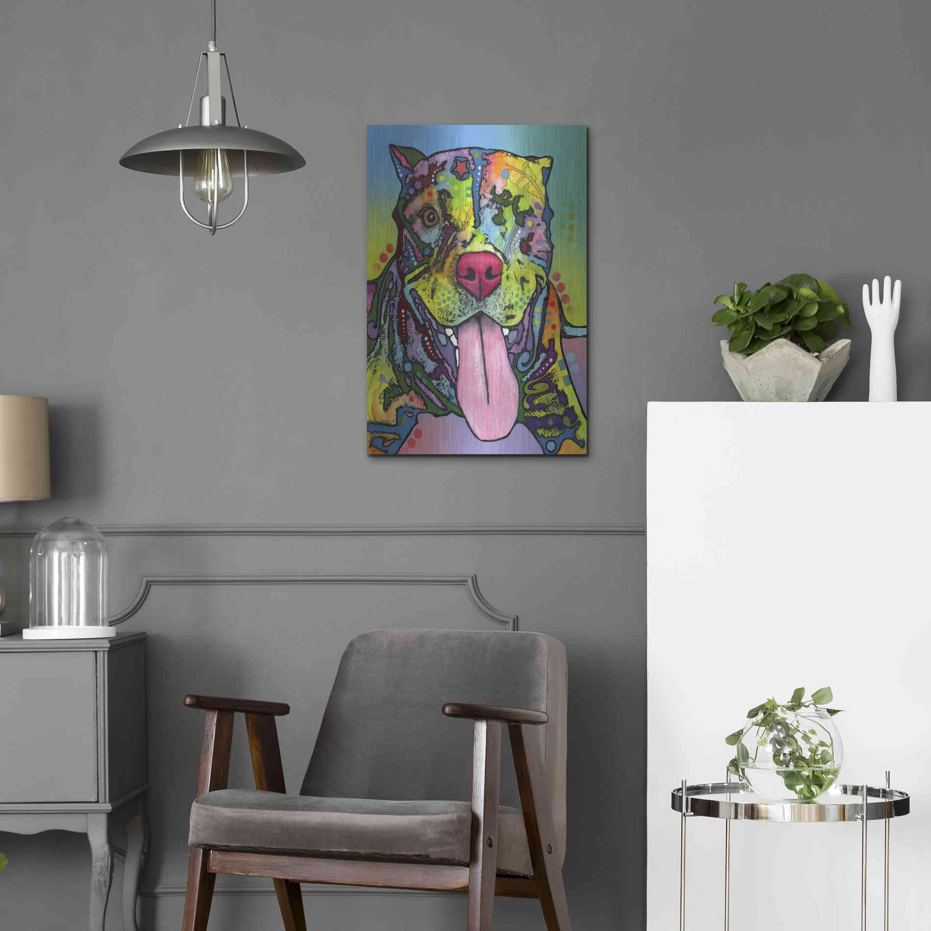 Luxe Metal Art 'Rooster' by Dean Russo, Metal Wall Art,16x24