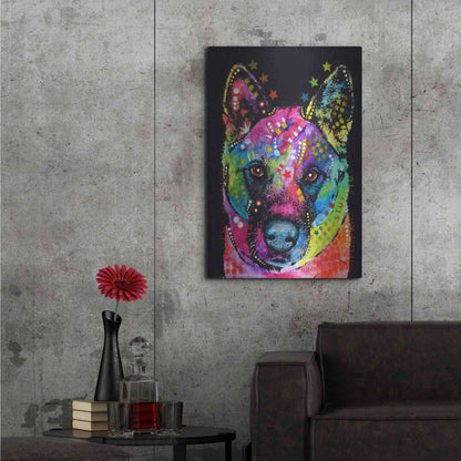 Luxe Metal Art 'Akita 2' by Dean Russo, Metal Wall Art,24x36