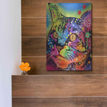 Luxe Metal Art 'Alpha' by Dean Russo, Metal Wall Art,12x16