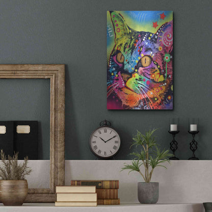 Luxe Metal Art 'Alpha' by Dean Russo, Metal Wall Art,12x16