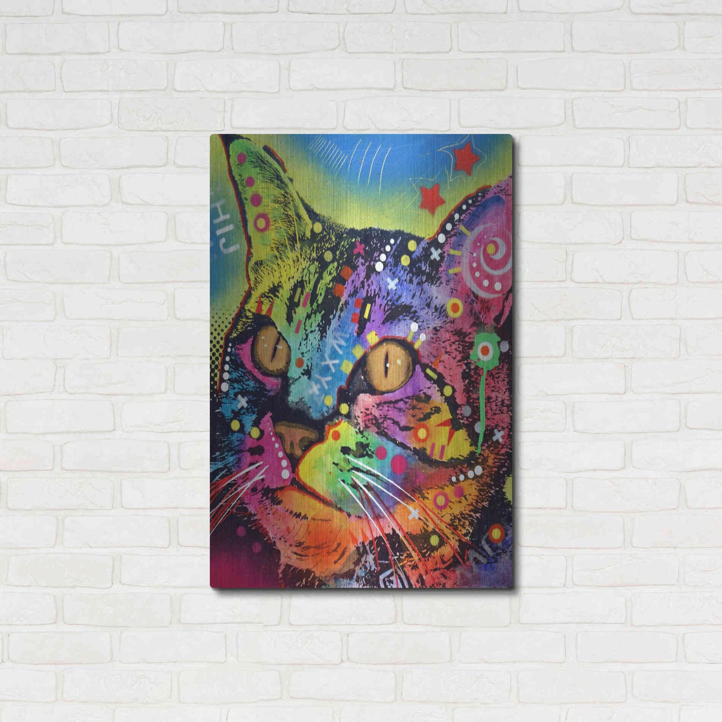 Luxe Metal Art 'Alpha' by Dean Russo, Metal Wall Art,24x36