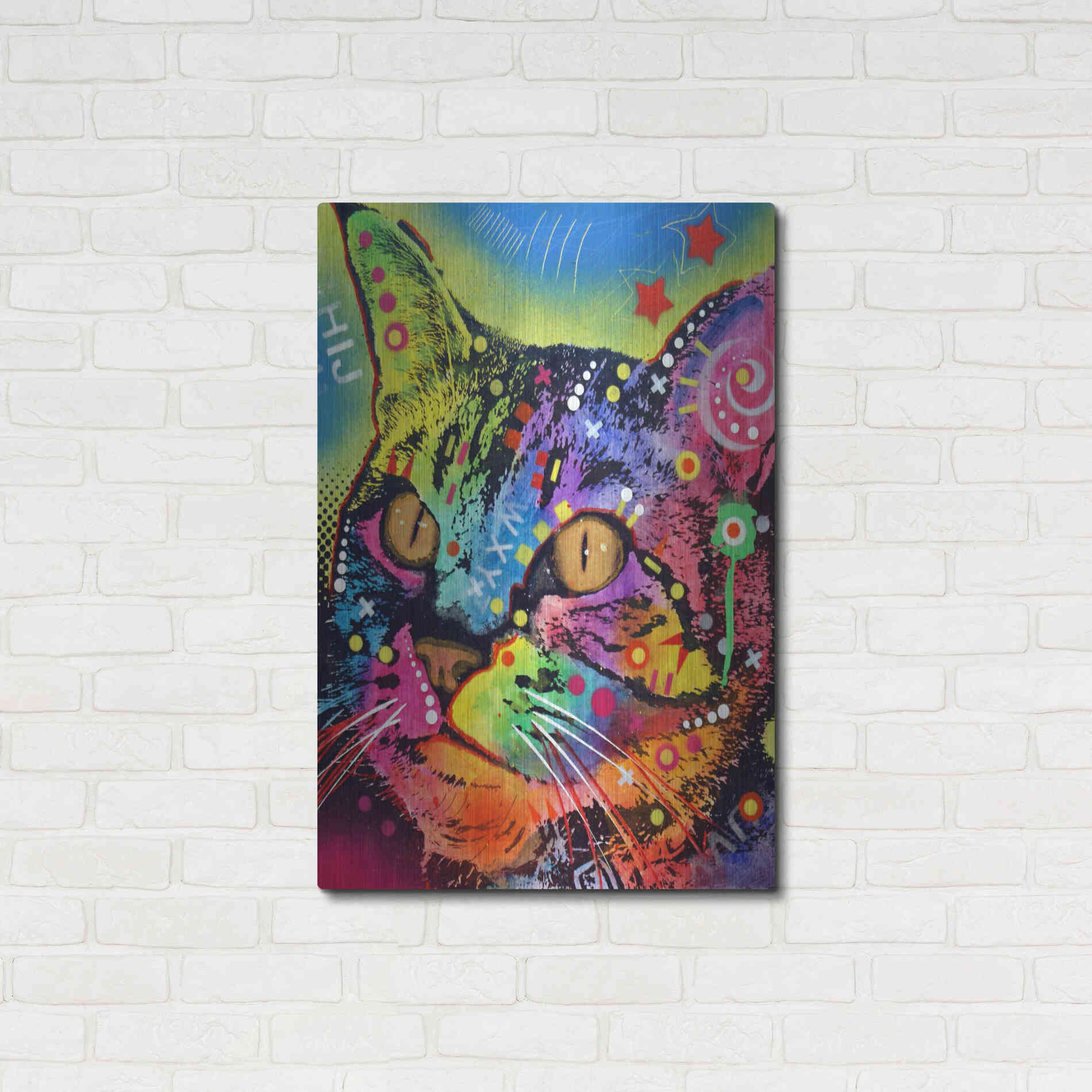 Luxe Metal Art 'Alpha' by Dean Russo, Metal Wall Art,24x36