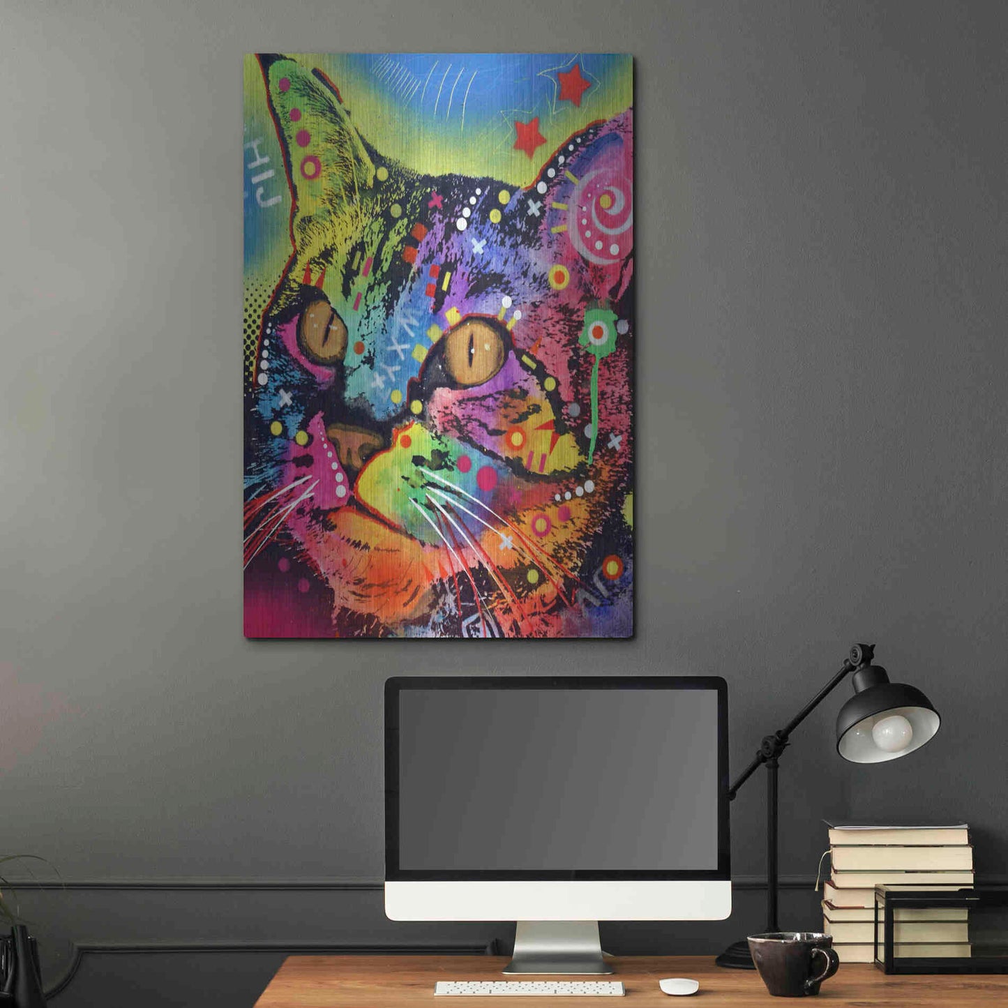 Luxe Metal Art 'Alpha' by Dean Russo, Metal Wall Art,24x36