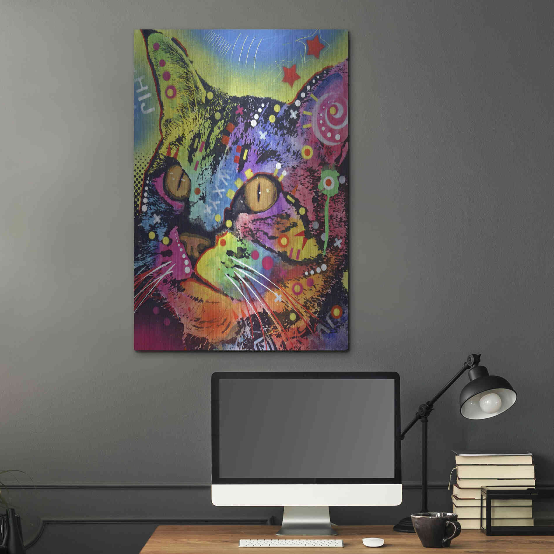 Luxe Metal Art 'Alpha' by Dean Russo, Metal Wall Art,24x36