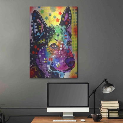 Luxe Metal Art 'Aus Cattle Dog' by Dean Russo, Metal Wall Art,24x36