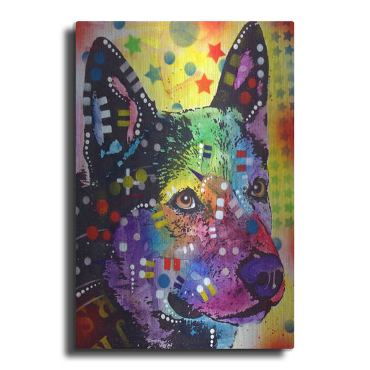 Luxe Metal Art 'Aus Cattle Dog' by Dean Russo, Metal Wall Art