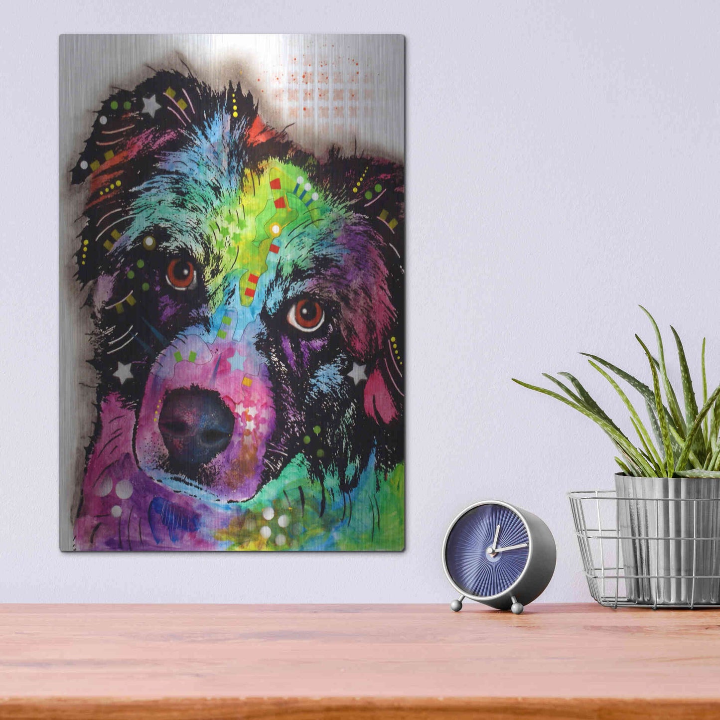 Luxe Metal Art 'Aussie' by Dean Russo, Metal Wall Art,12x16