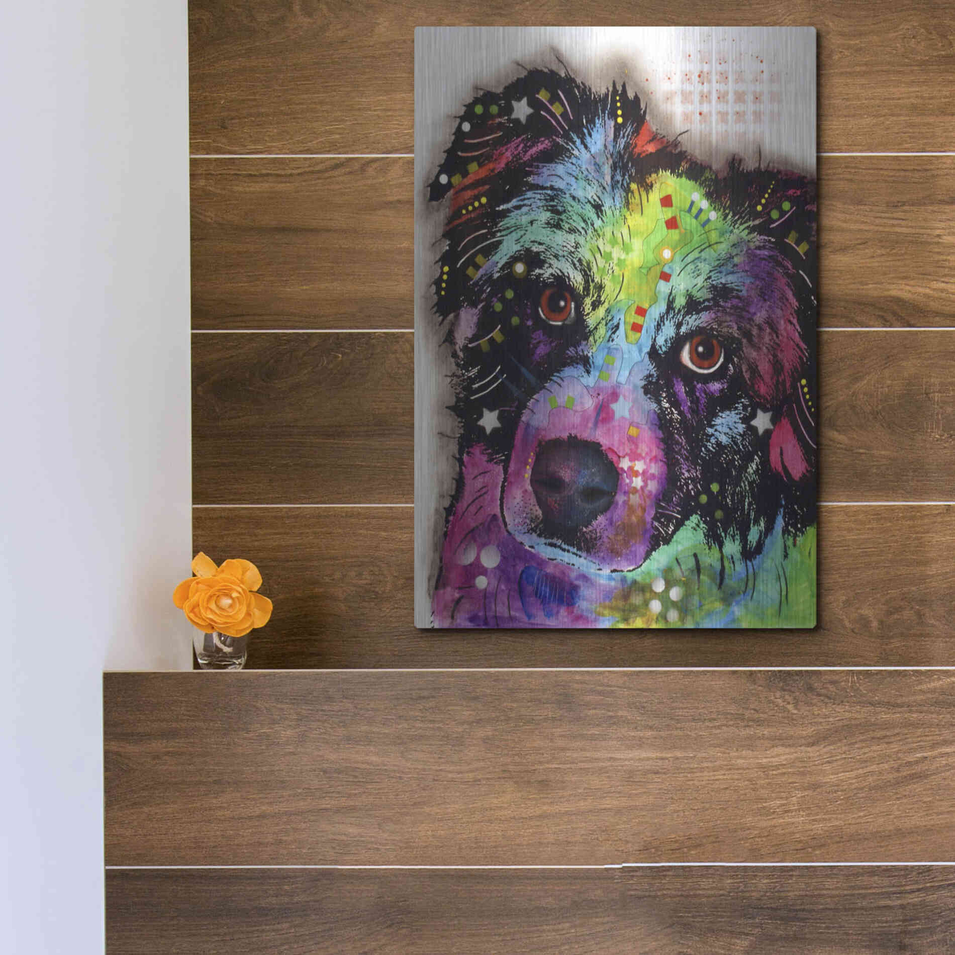 Luxe Metal Art 'Aussie' by Dean Russo, Metal Wall Art,12x16