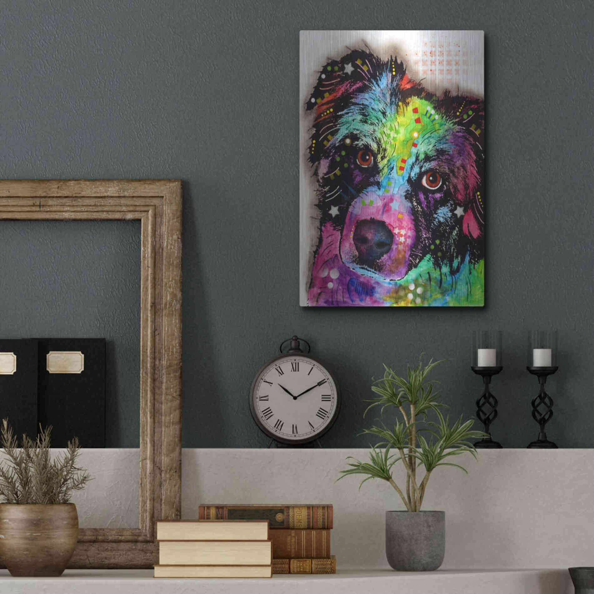 Luxe Metal Art 'Aussie' by Dean Russo, Metal Wall Art,12x16