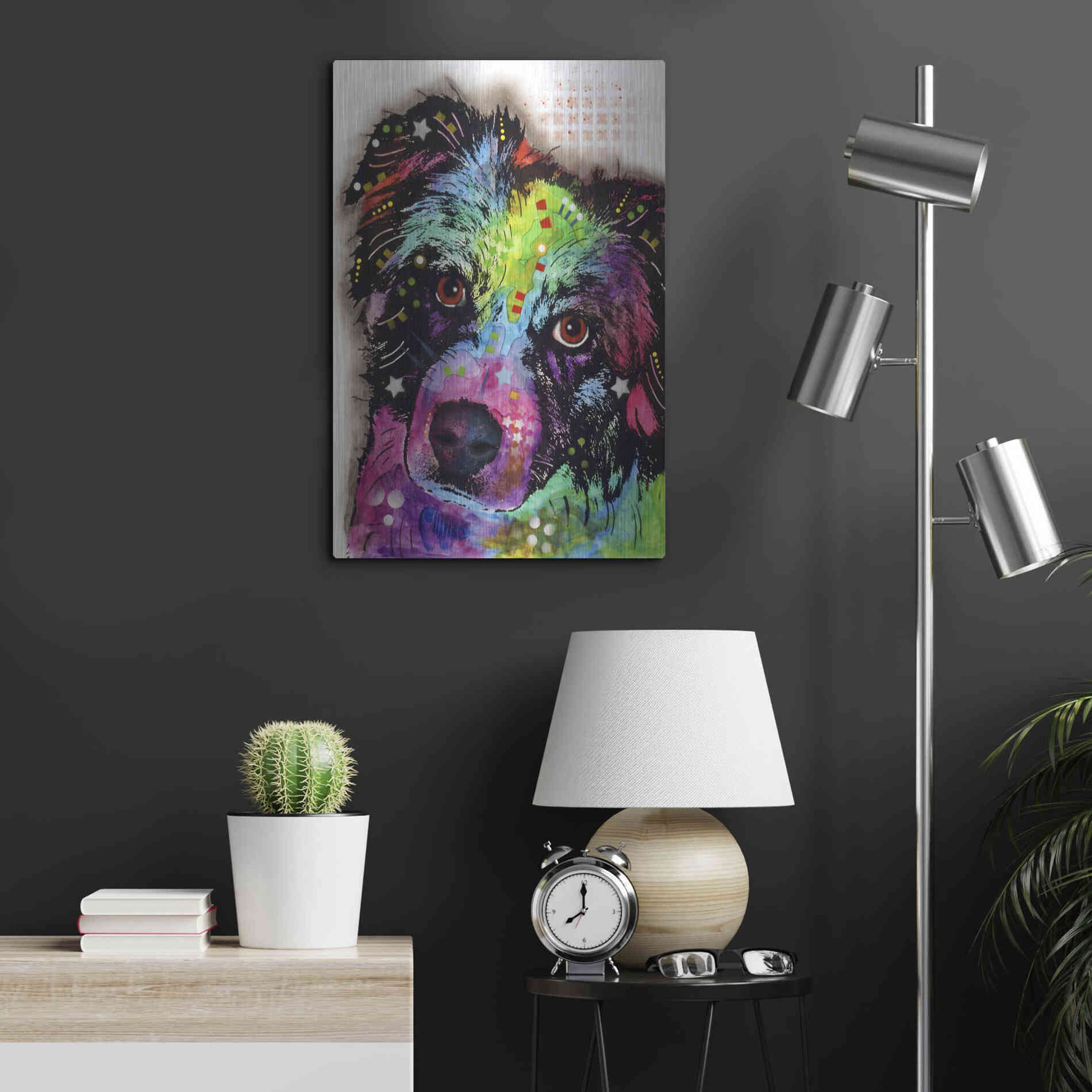 Luxe Metal Art 'Aussie' by Dean Russo, Metal Wall Art,16x24