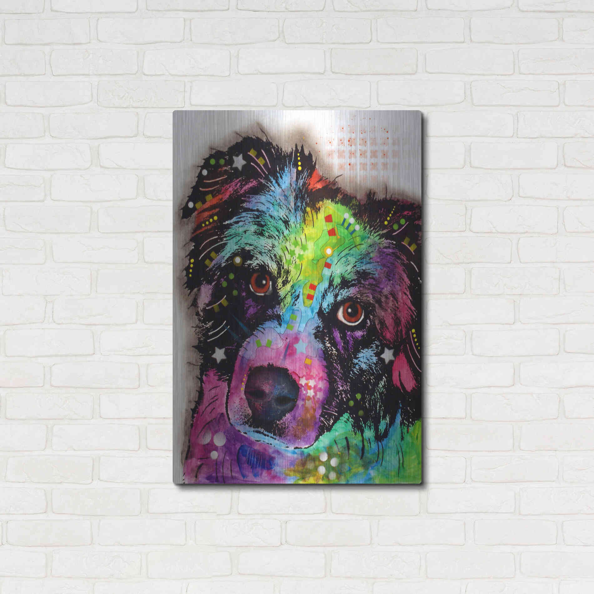 Luxe Metal Art 'Aussie' by Dean Russo, Metal Wall Art,24x36