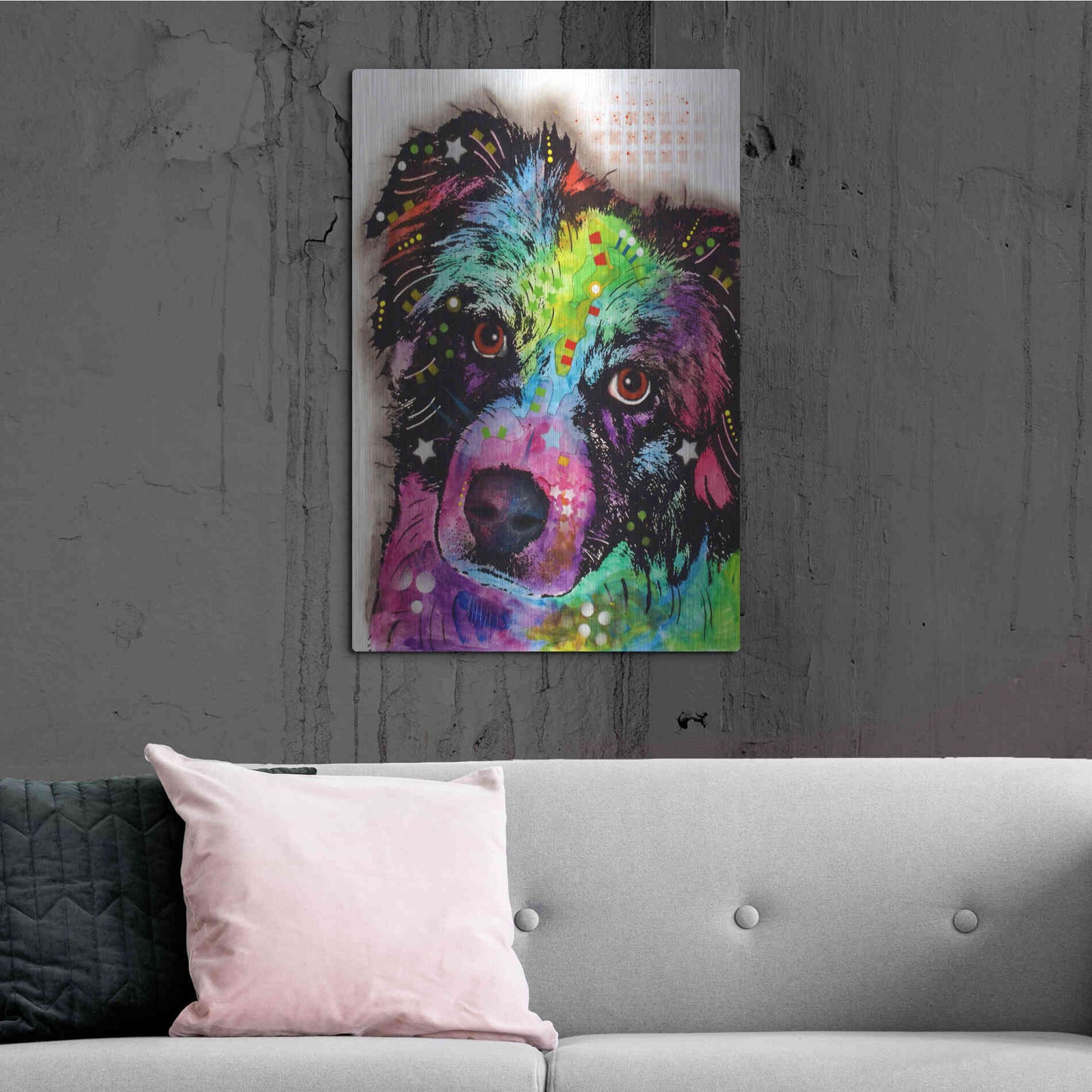 Luxe Metal Art 'Aussie' by Dean Russo, Metal Wall Art,24x36