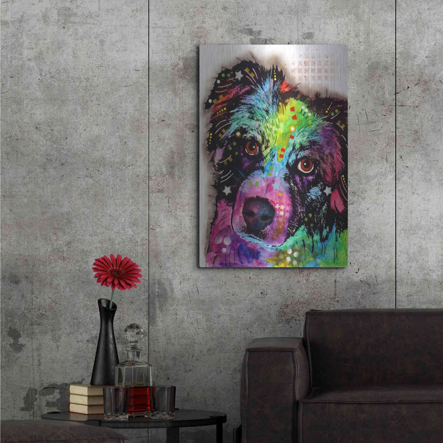 Luxe Metal Art 'Aussie' by Dean Russo, Metal Wall Art,24x36