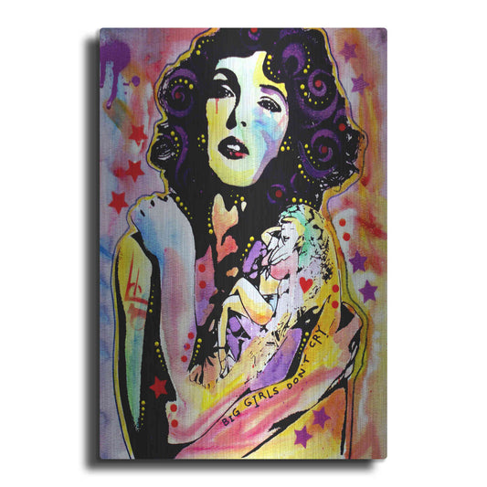 Luxe Metal Art 'Big Girls Don’T Cry' by Dean Russo, Metal Wall Art