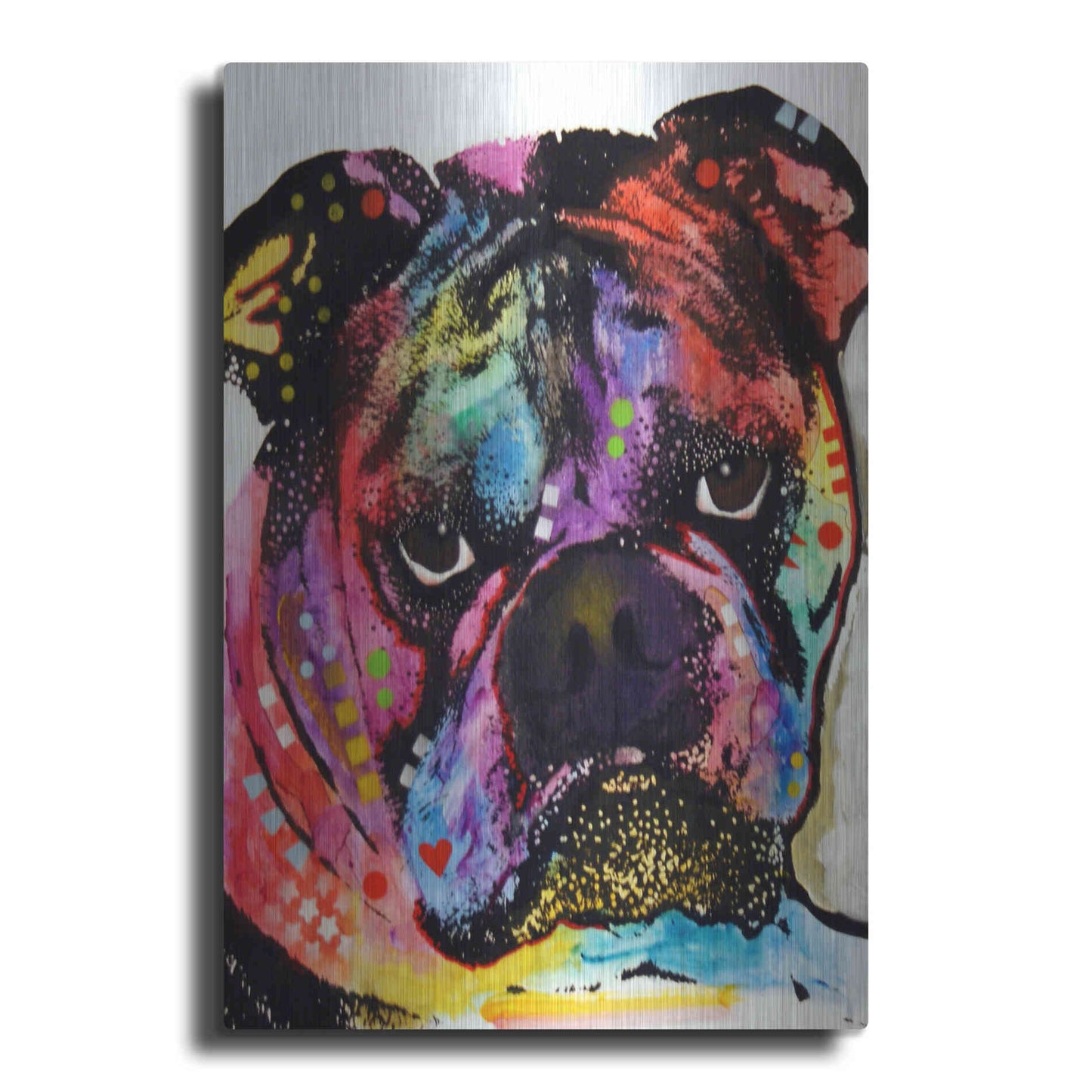 Luxe Metal Art 'Bulldog' by Dean Russo, Metal Wall Art