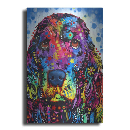 Luxe Metal Art 'Cocker Spaniel 2' by Dean Russo, Metal Wall Art