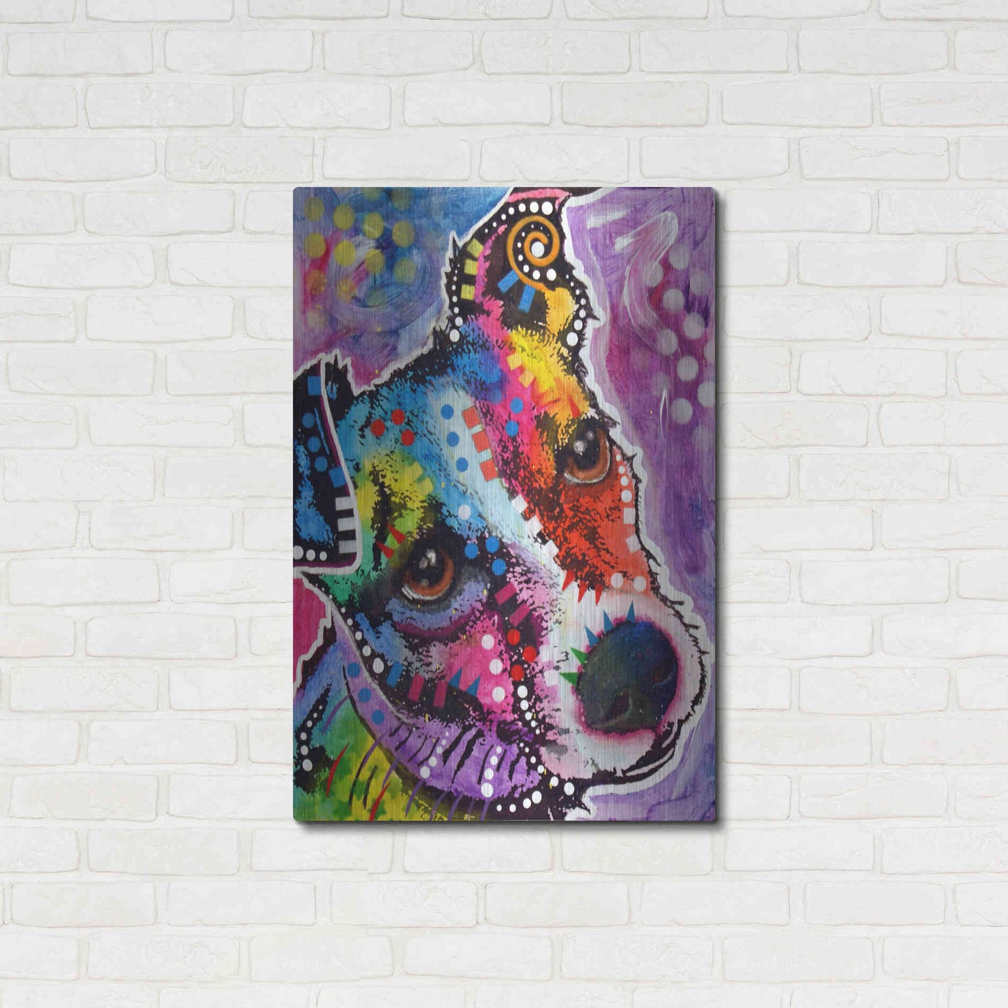 Luxe Metal Art 'Dreamy Jack' by Dean Russo, Metal Wall Art,24x36