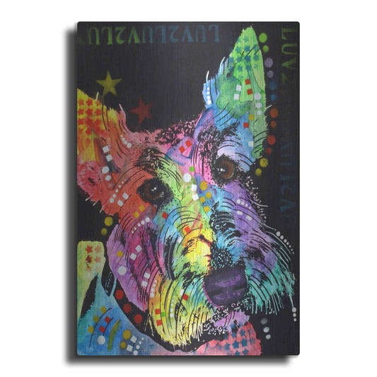 Luxe Metal Art 'Scottish Terrier' by Dean Russo, Metal Wall Art