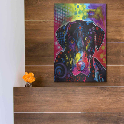 Luxe Metal Art 'The Labrador' by Dean Russo, Metal Wall Art,12x16