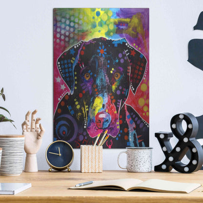 Luxe Metal Art 'The Labrador' by Dean Russo, Metal Wall Art,12x16