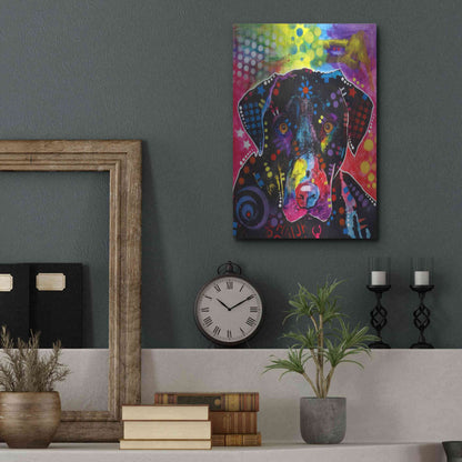 Luxe Metal Art 'The Labrador' by Dean Russo, Metal Wall Art,12x16