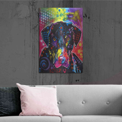 Luxe Metal Art 'The Labrador' by Dean Russo, Metal Wall Art,24x36