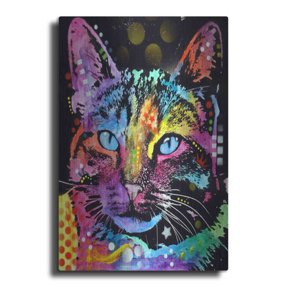 Luxe Metal Art 'Thoughtful Cat' by Dean Russo, Metal Wall Art