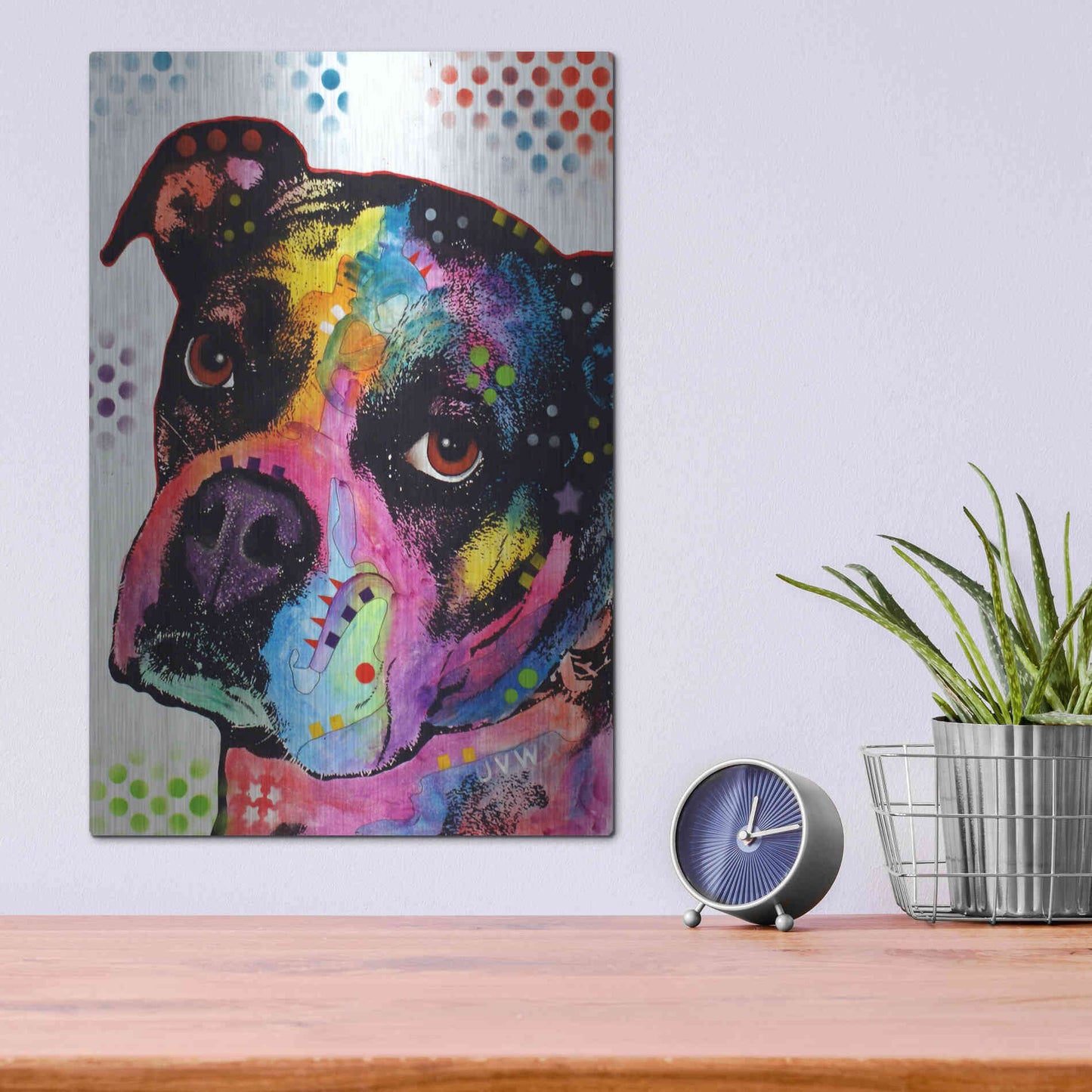 Luxe Metal Art 'Young Boxer' by Dean Russo, Metal Wall Art,12x16