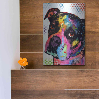 Luxe Metal Art 'Young Boxer' by Dean Russo, Metal Wall Art,12x16