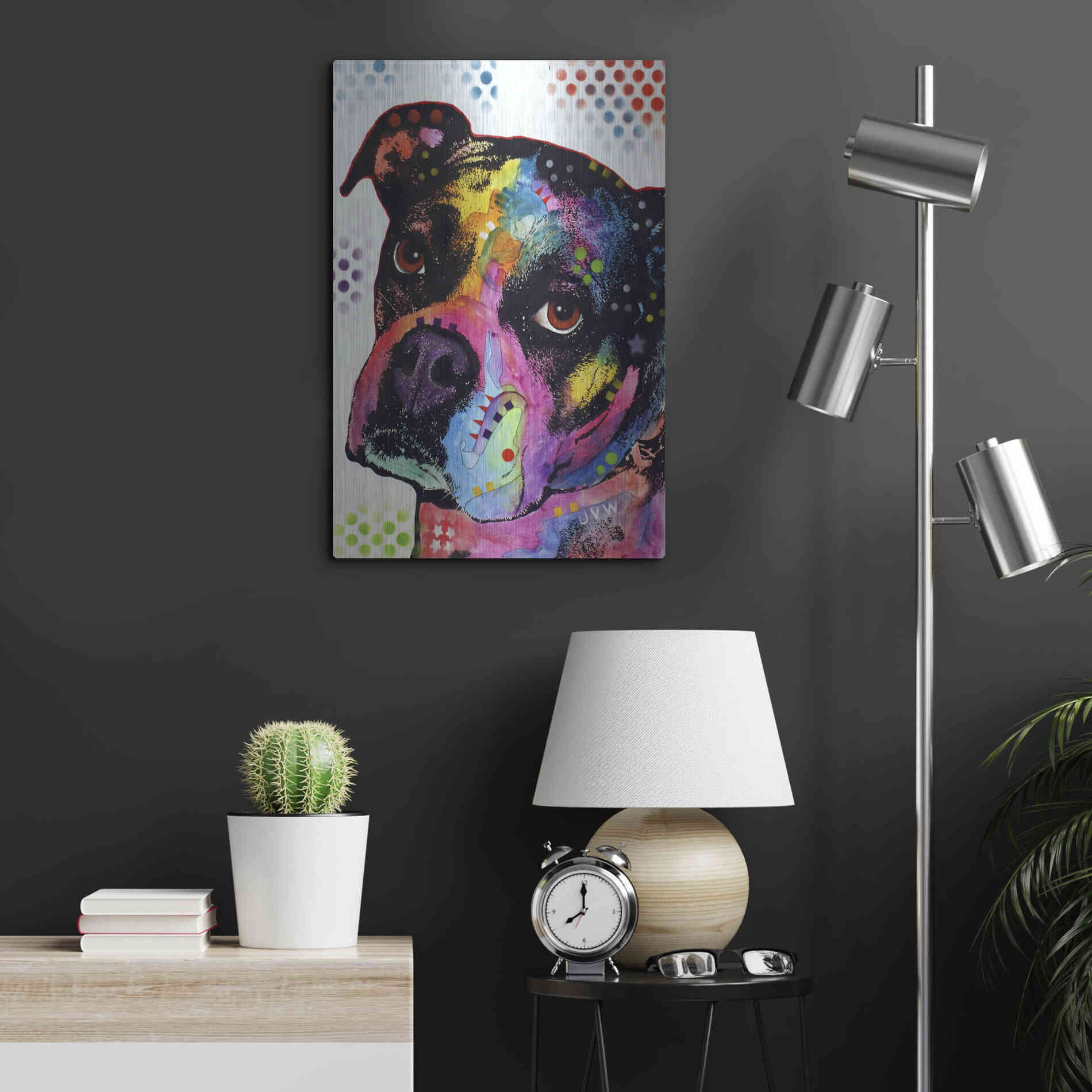 Luxe Metal Art 'Young Boxer' by Dean Russo, Metal Wall Art,16x24