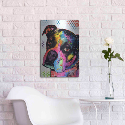 Luxe Metal Art 'Young Boxer' by Dean Russo, Metal Wall Art,16x24