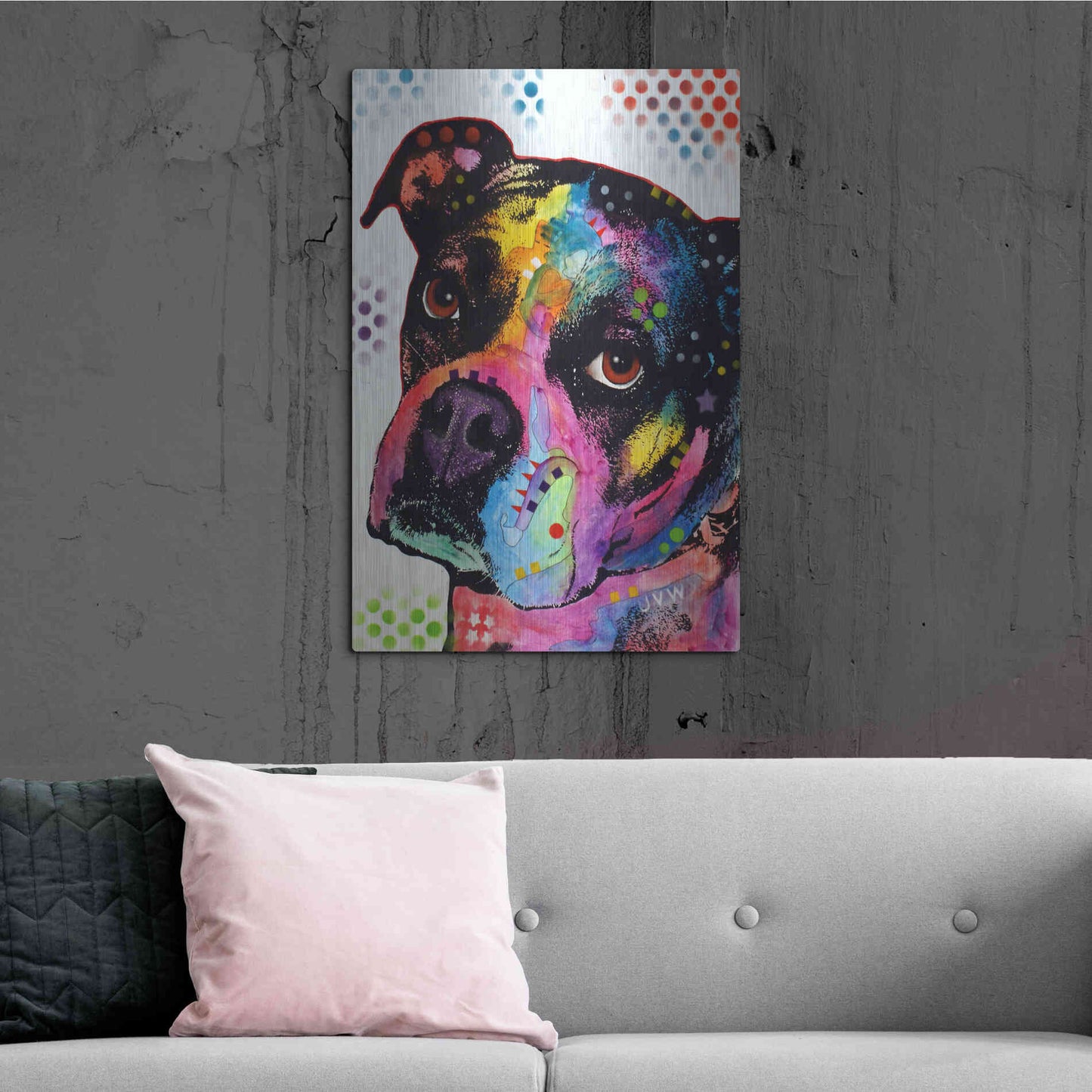 Luxe Metal Art 'Young Boxer' by Dean Russo, Metal Wall Art,24x36